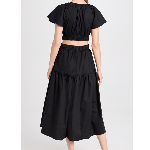 MINKPINK Allegra Black Cutout Midi Dress - Picture 4 of 11